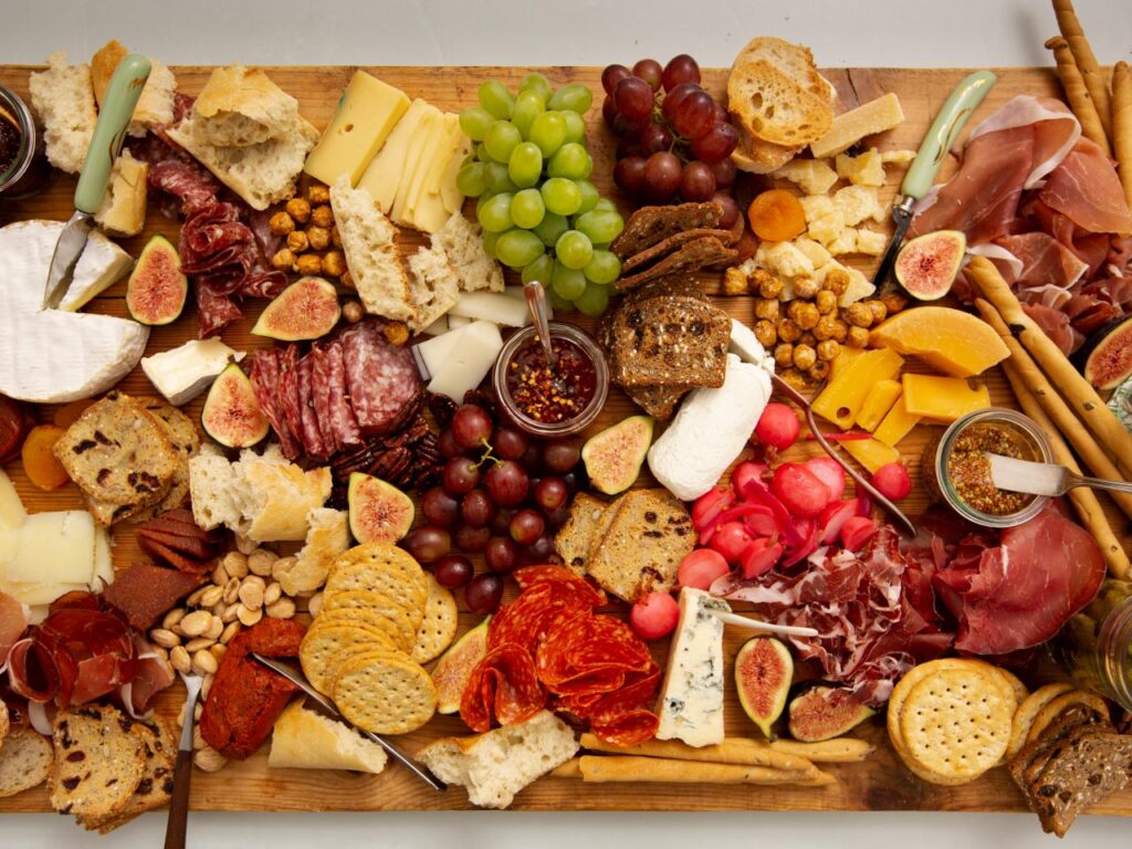 Presentation in Assembling Spanish Charcuterie Board