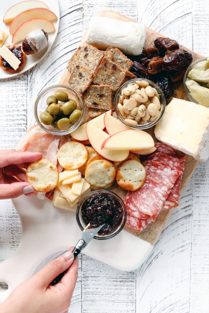 Complementary Beverages and Sides Charcuterie Board